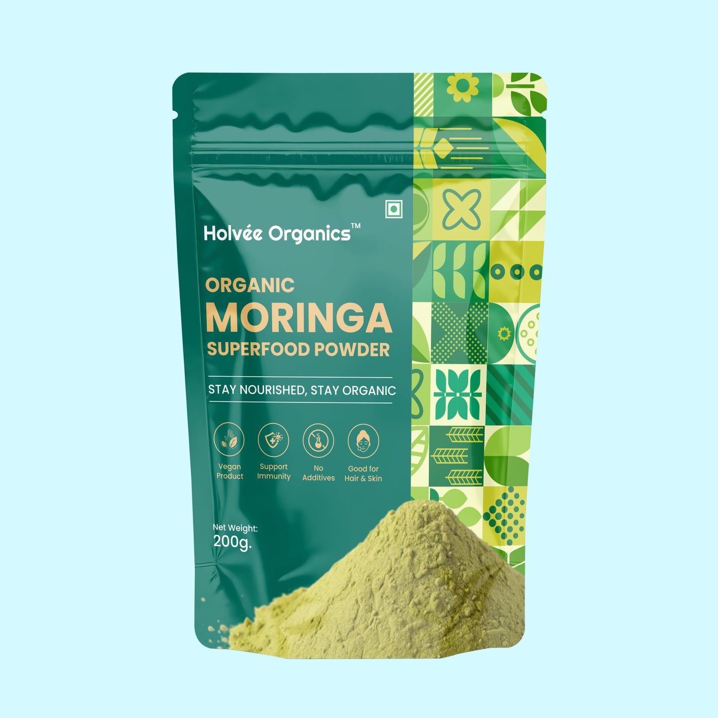 Holvée Organics™ Moringa Superfood Powder