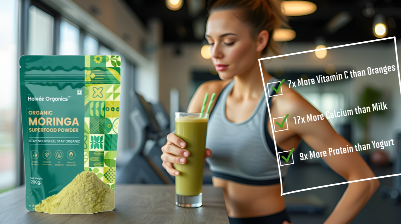 Moringa, moringa powder, organic moringa powder, benefits of Moringa by Holvée 