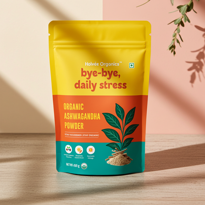 Organic Ashwagandha Powder 100g | Holvée Organics