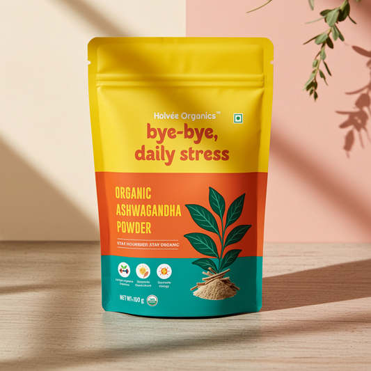 Organic Ashwagandha Powder 100g | Holvée Organics